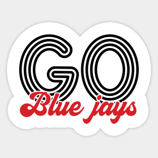 Go Blue Jays - Football Sticker